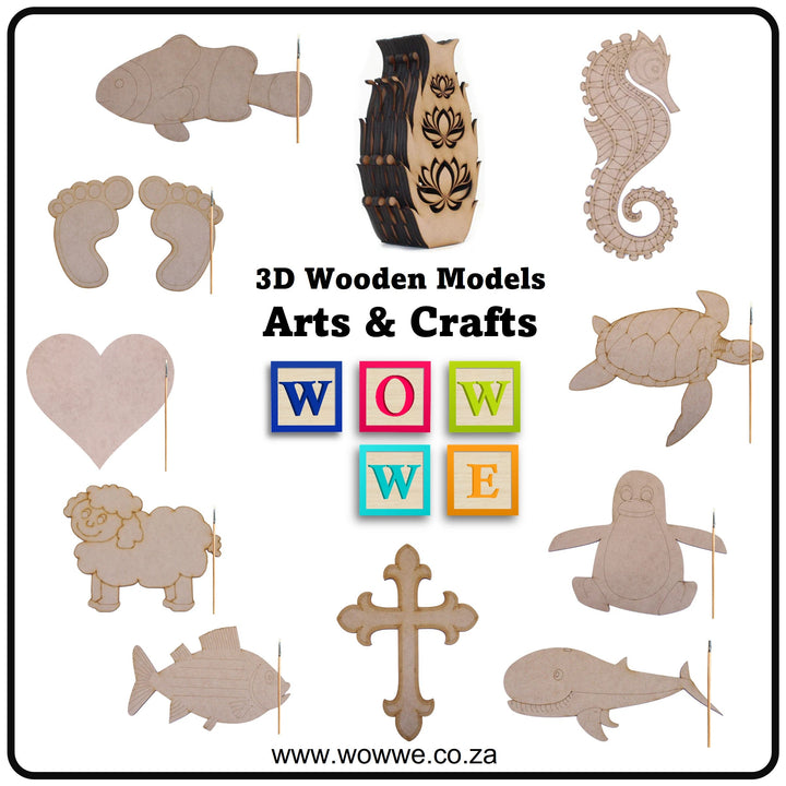 Wooden Arts & Crafts Kits for Kids | Wow We SA