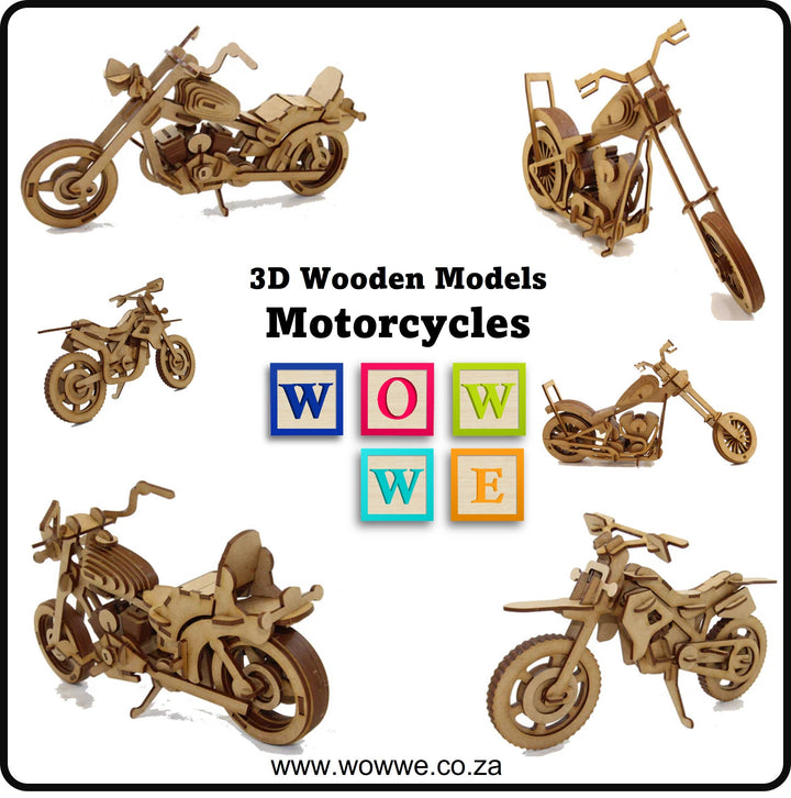 Wooden Motorcycle Model Kits | Wow We SA
