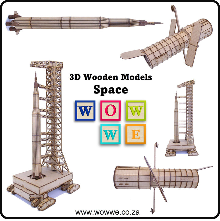 Wooden Space & Rocket Model Kits | Wow We SA
