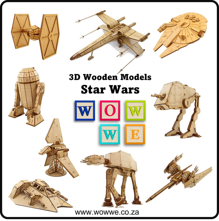 Wooden Star Wars Model Kits | Wow We SA