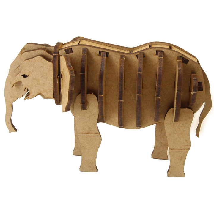 Elephant Calf 3D Wooden Model (WL_08)
