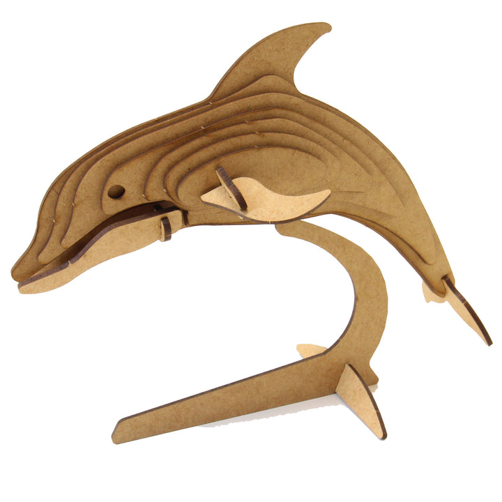 Dolphin 3D Wooden Model (WL_01)
