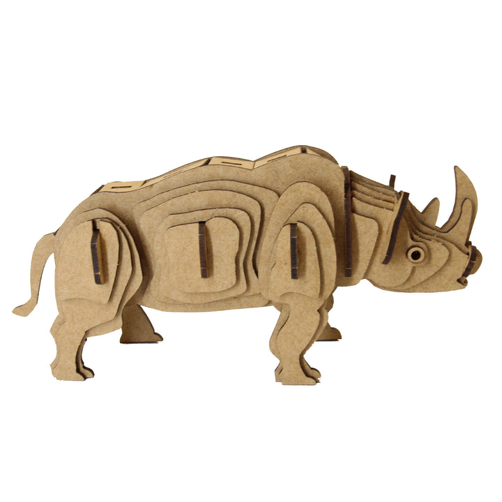 Rhinoceros 3D Wooden Model (WL_02)
