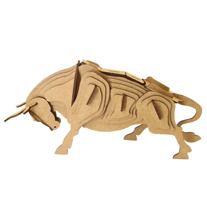 Bull 3D Wooden Model (WL_07)