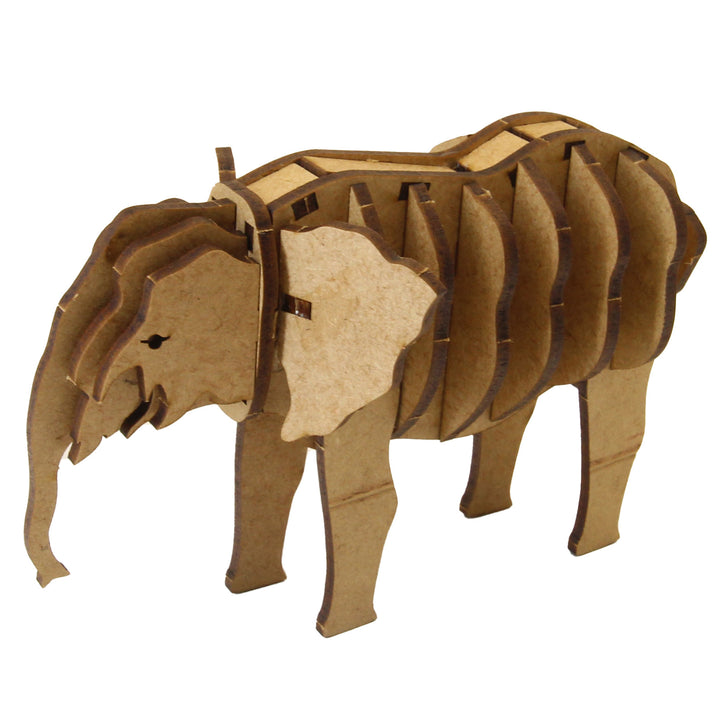 Elephant Calf 3D Wooden Model (WL_08)