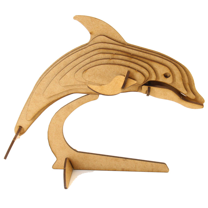Dolphin 3D Wooden Model (WL_01)