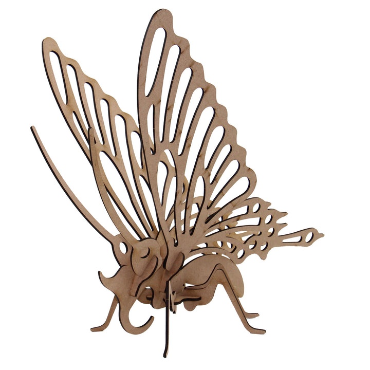 Insect | Sitting Butterfly 3D Wooden Model (INS_3)