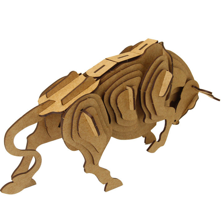 Bull 3D Wooden Model (WL_07)