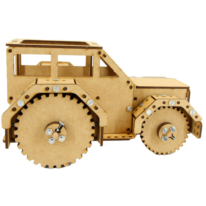 School Projects Kit | Rubber Band Powered Car (SP_24)