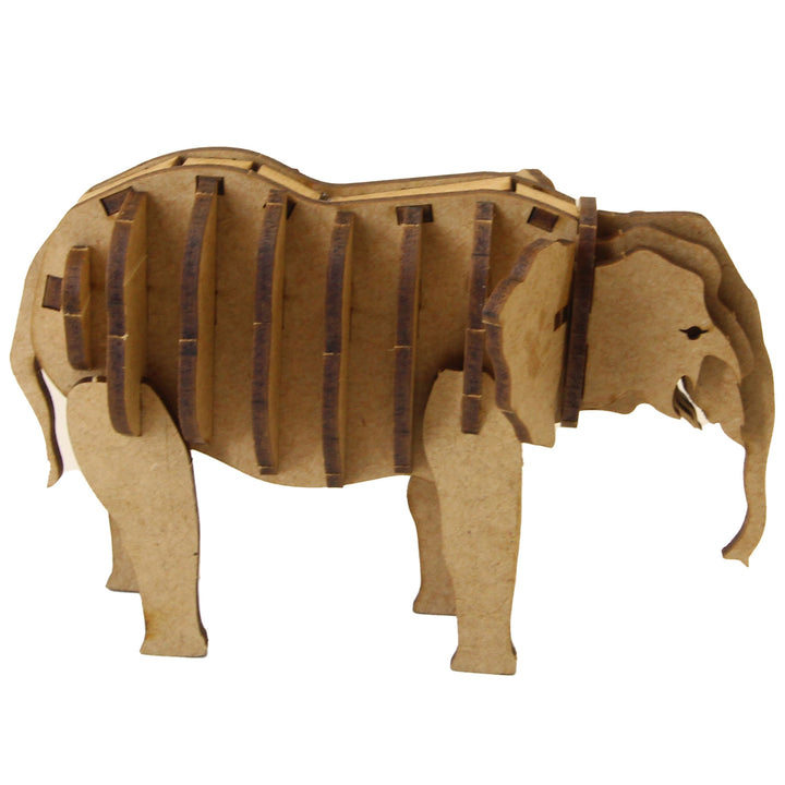 Elephant Calf 3D Wooden Model (WL_08)