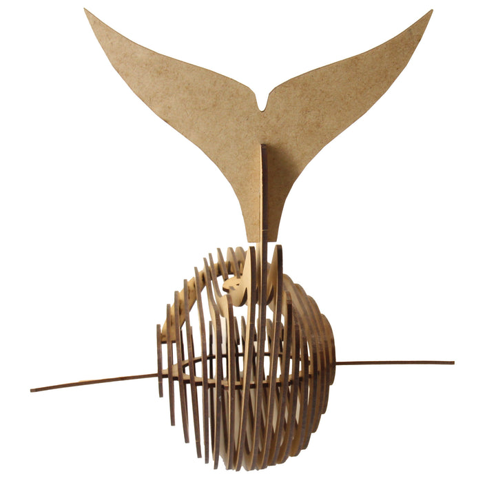 Whale 3D Wooden Model (WL_05)