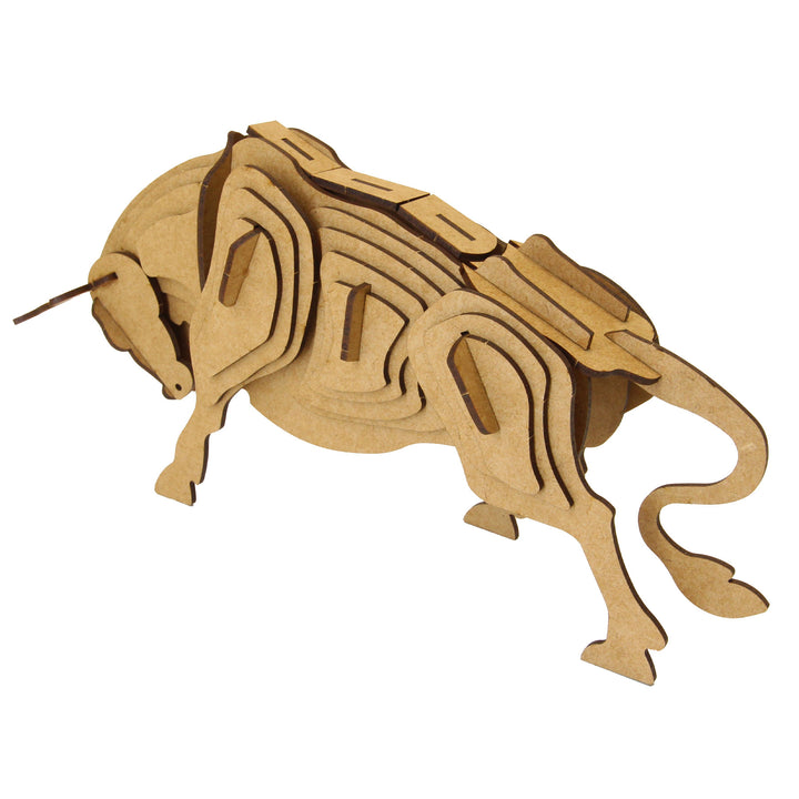 Bull 3D Wooden Model (WL_07)