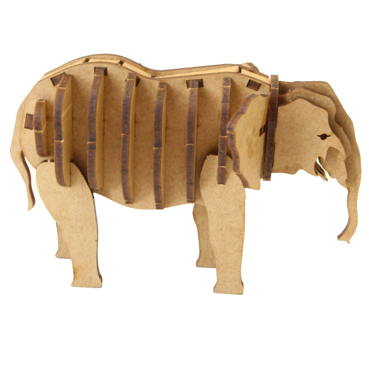 Elephant Calf 3D Wooden Model (WL_08)