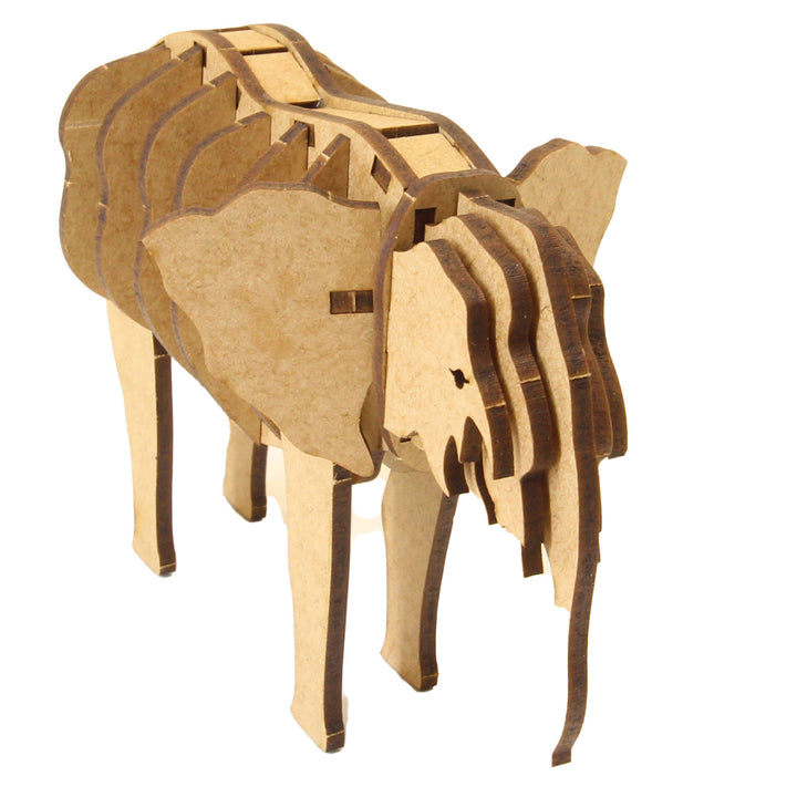 Elephant Calf 3D Wooden Model (WL_08)