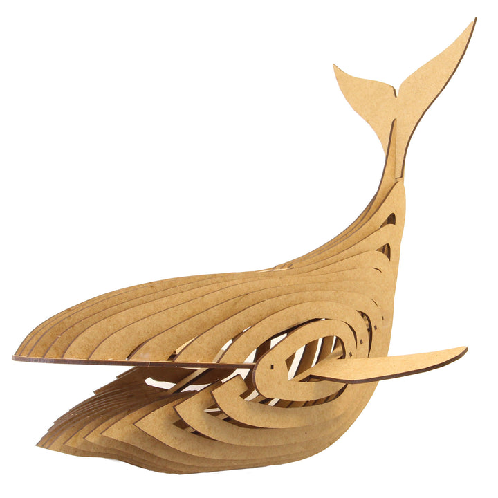 Whale 3D Wooden Model (WL_05)