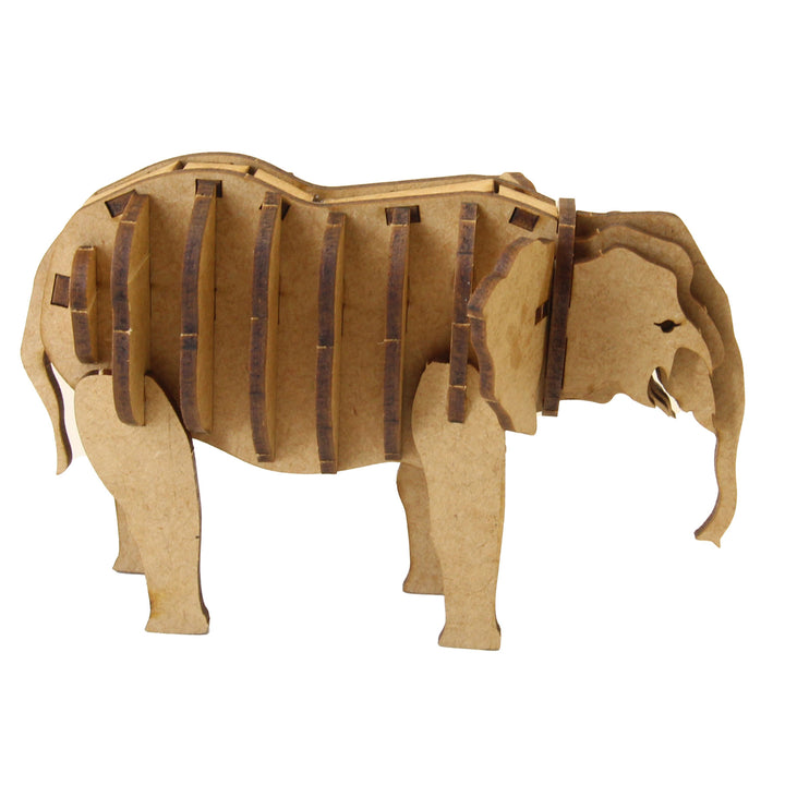 Elephant Calf 3D Wooden Model (WL_08)