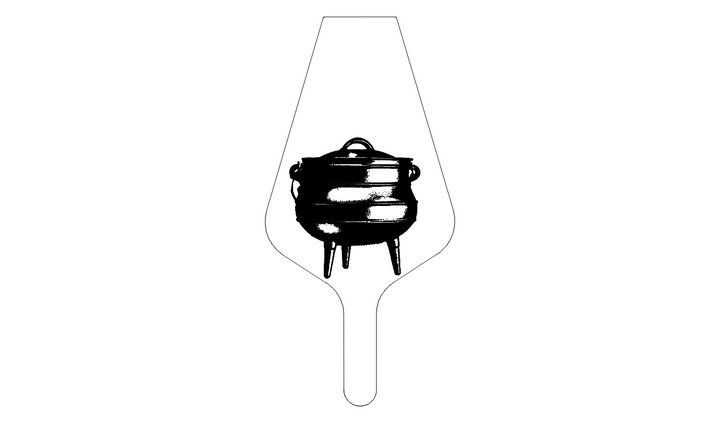 Hand Made Bellows | Blaas Balk | Cast Iron Potjie (BB_02)