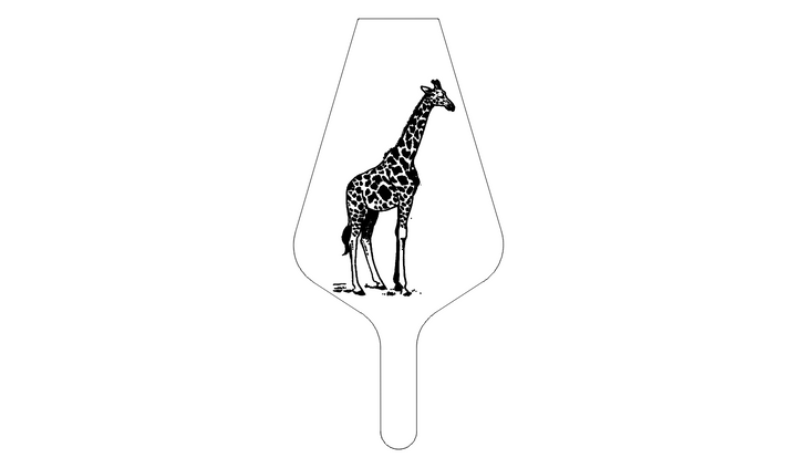 Hand Made Bellows | Blaas Balk | Giraffe (BB_04)