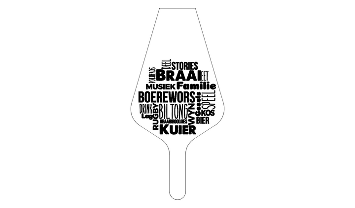 Hand Made Bellows | Blaas Balk | Afrikaanse Woorde (BB_12)
