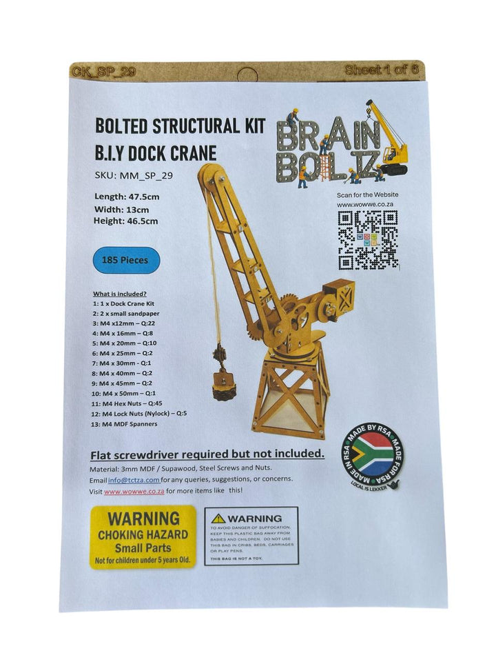 School Projects Kit | Dock Crane | Pulleys and Gears (SP_29)