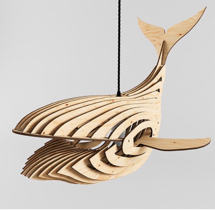 Whale 3D Wooden Model (WL_05)