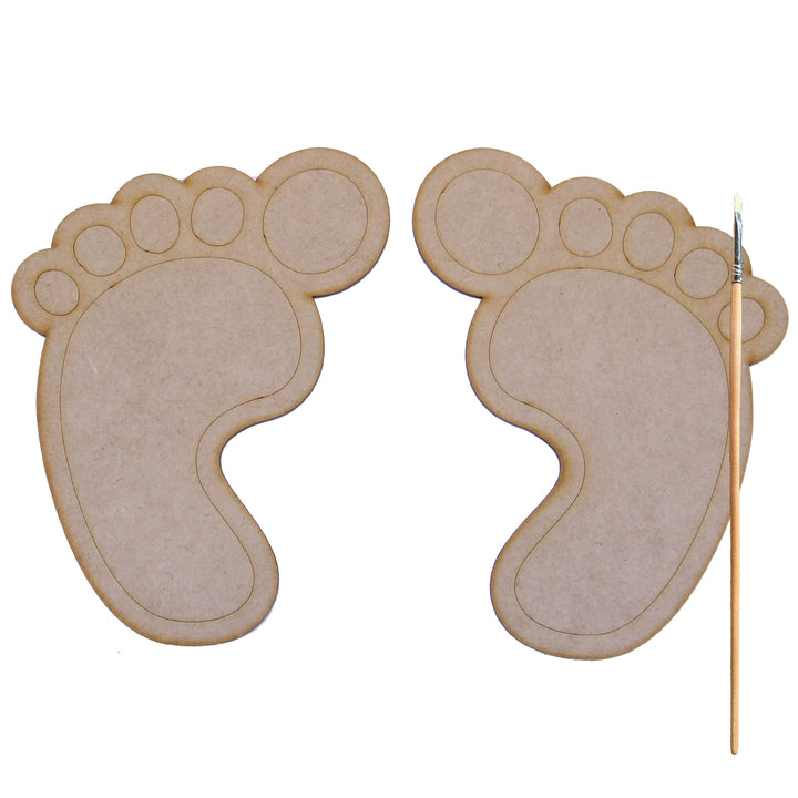 Wooden Paint Board | Foot (BL_15)