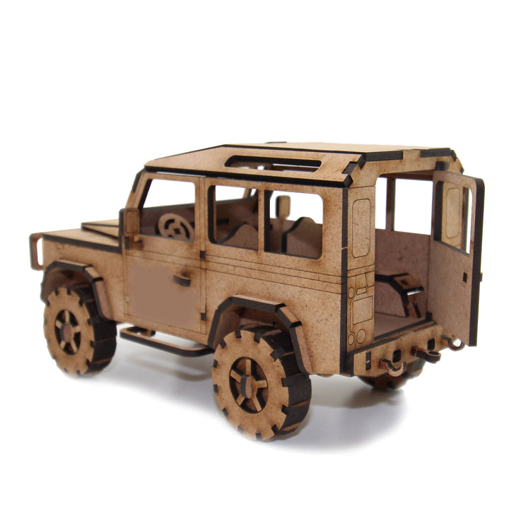 Landrover Defender - 3D Wooden Model