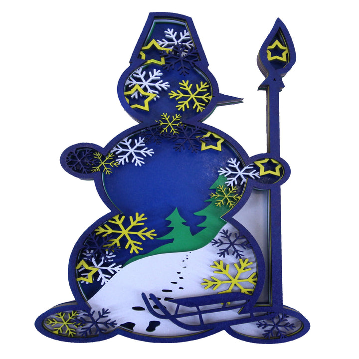 Wooden Paint Board | Snowman 1