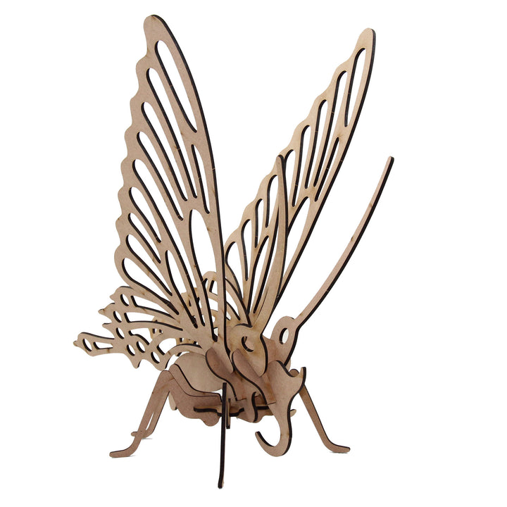 Insect | Sitting Butterfly 3D Wooden Model (INS_3)