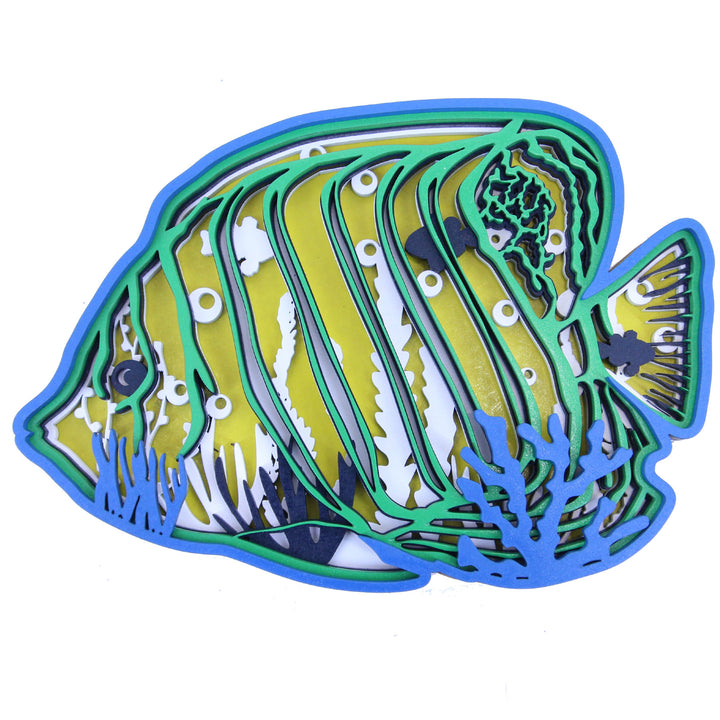 Wooden Multi Layered Paint Board | Angel Fish 1