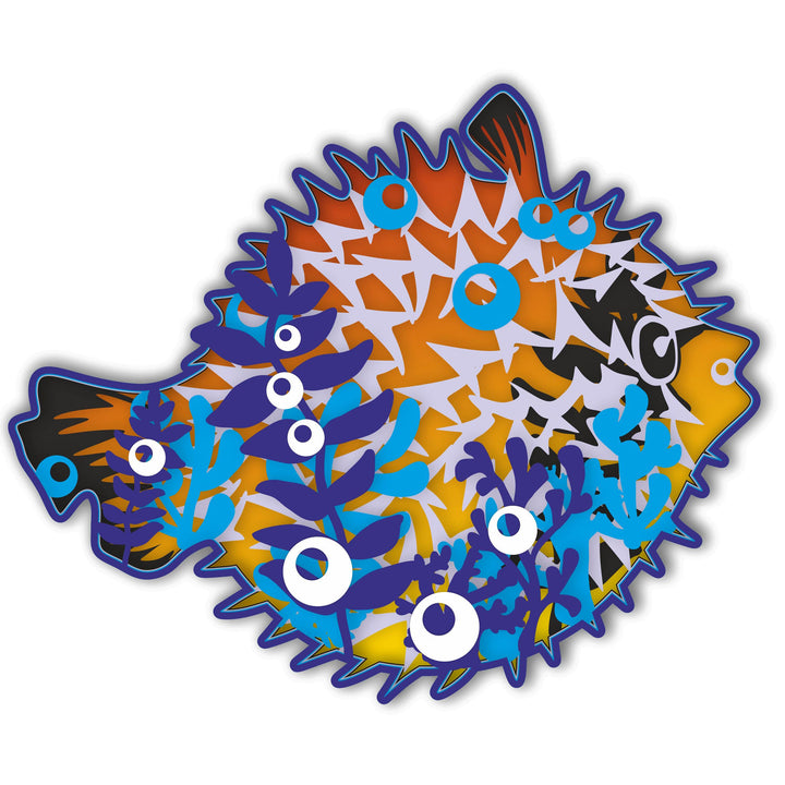Wooden Paint Board | Puffer Fish 1