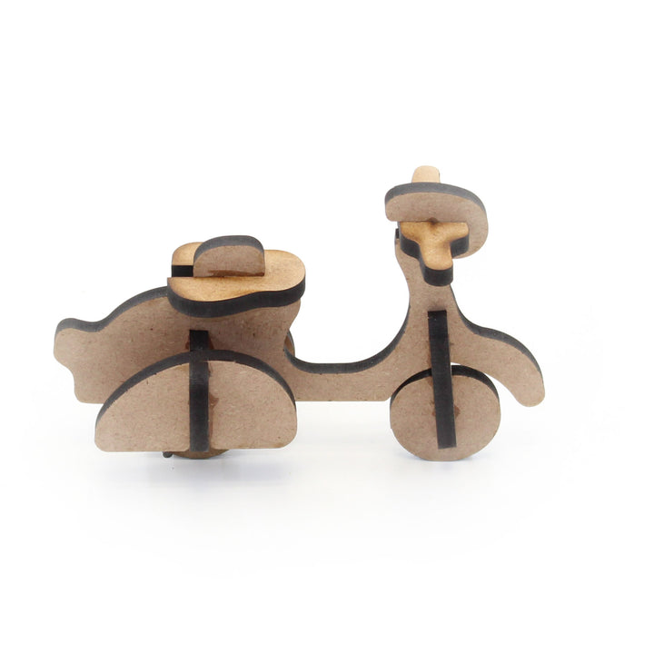 Scooter 3D Wooden Model Puzzle