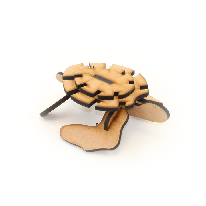 Turtle 3D Wooden Model Puzzle