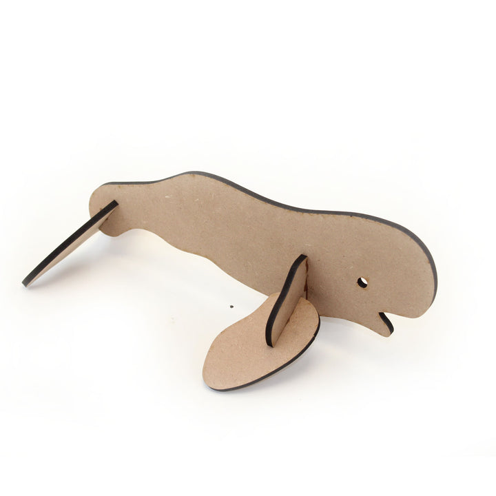 Toddler Toys 3D wooden model | Whale